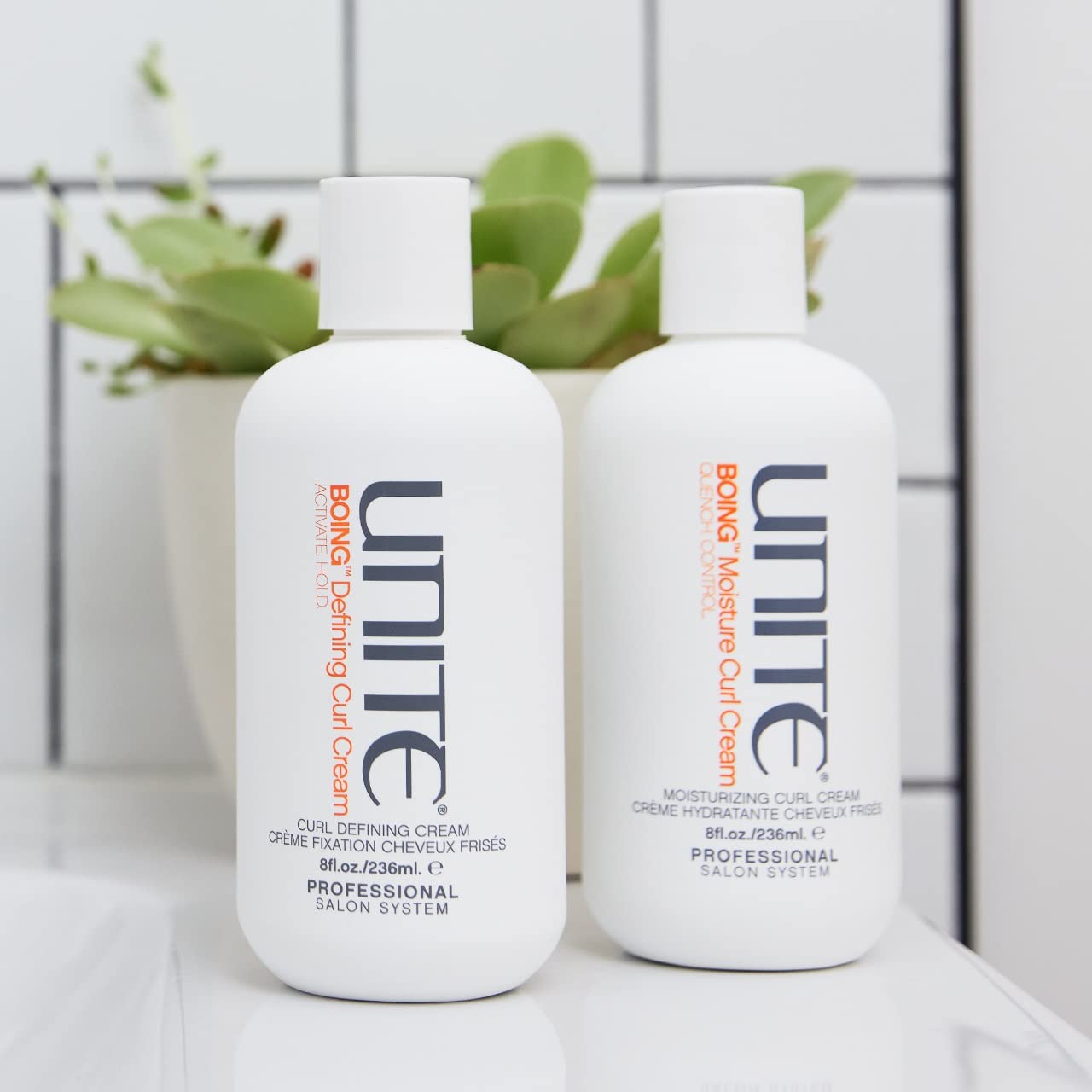 UNITE Hair – BOING Moisture Curl Cream – Ultra-Hydrating Styling Cream to Soften, Define & Control Curls – Light Hold & Humidity Protection – UV & Thermal Protection – 8 Fl Oz