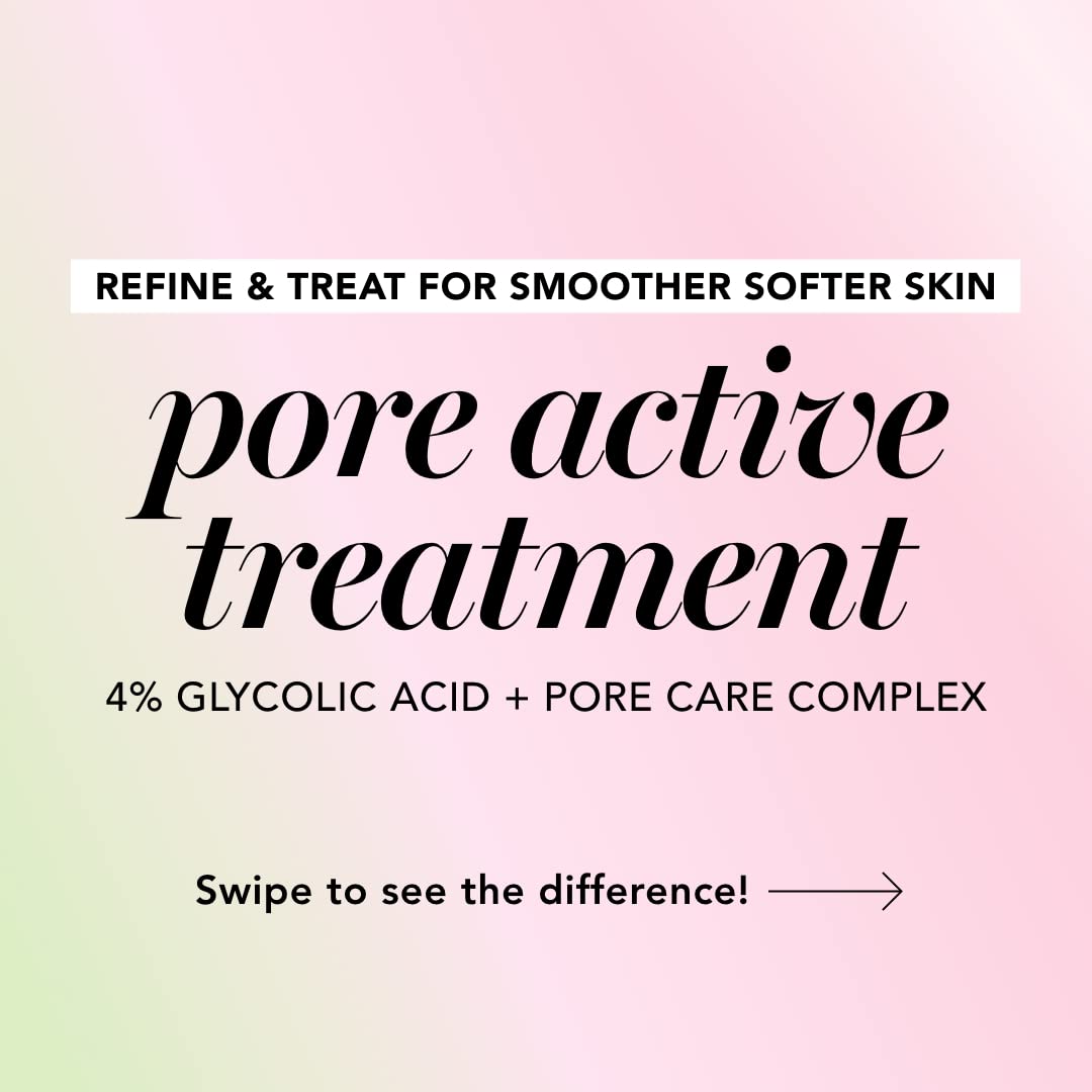 Saturday Skin Pore Serum Active Treatment for Face 4% Glycolic Acid Pore Care Complex Help Refine Skin’s Texture Reduce Pores Sebum Control AHA Acne Pimple Pore Essence Anti-Aging(1.69 Fl. Oz. 50ml)