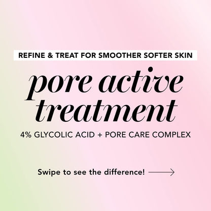 Saturday Skin Pore Serum Active Treatment for Face 4% Glycolic Acid Pore Care Complex Help Refine Skin’s Texture Reduce Pores Sebum Control AHA Acne Pimple Pore Essence Anti-Aging(1.69 Fl. Oz. 50ml)