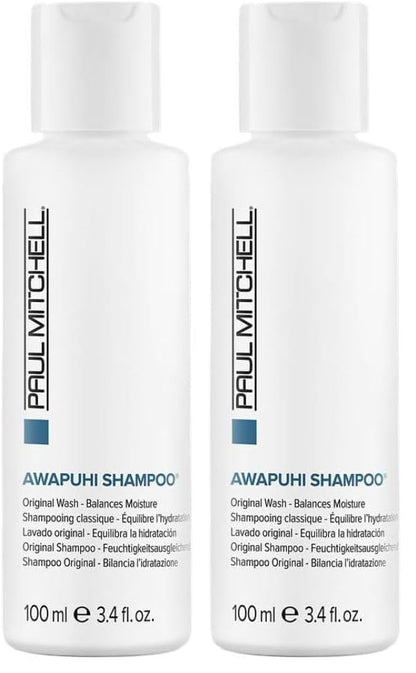 Paul Mitchell Awapuhi Shampoo, Balances Moisture + Adds Shine, For All Hair Types, Especially Fine + Static-Prone Hair, 3.4 fl. oz., (2 Pack)