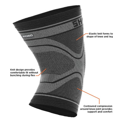 Shock Doctor Knee Compression Sleeve Knee Support Sleeve - Relieves Arthritis Pain, Tendonitis, and Patella Alignment Injuries for Men & Women - Includes 1 Sleeve (1 unit)