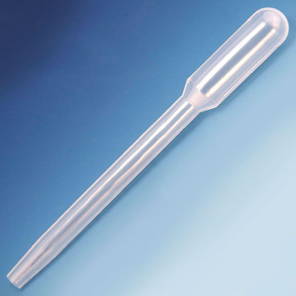 Globe Scientific 135040 Transfer Pipet, Wide Bore, Large Bulb, 124mm, 5.5mm Tip Inner Diameter, 500/Dispenser Box, 10 Boxes/Case