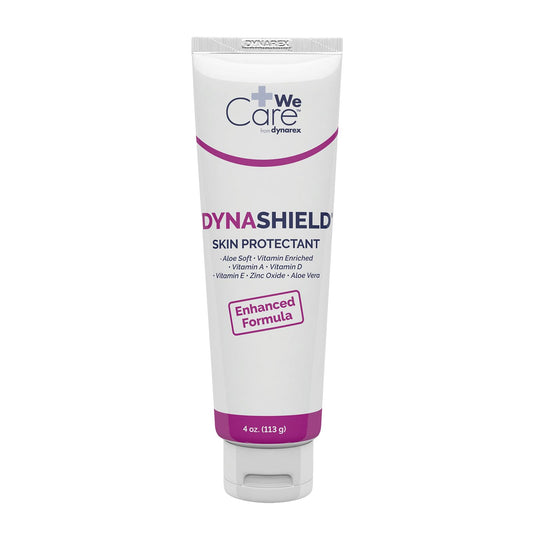 Dynarex DynaShield Skin Protectant Barrier Cream - Zinc Oxide Cream with Vitamins A, D, E, Aloe Vera - Protect and Treat Minor Wounds and Dry Skin - 4 oz. Tube, 1 Count