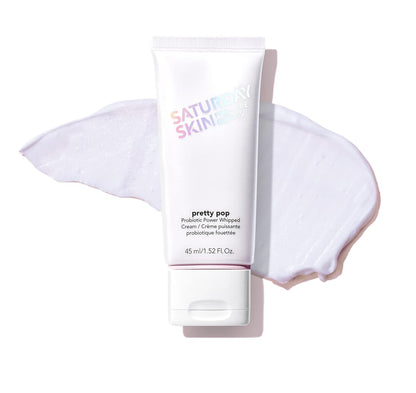Saturday Skin Pretty Pop Prebiotics & Probiotics whipped Moisturizing Cream Nourishing Allure Best of Beauty K-Beauty Winner 2020 (1.52 Fl Oz)