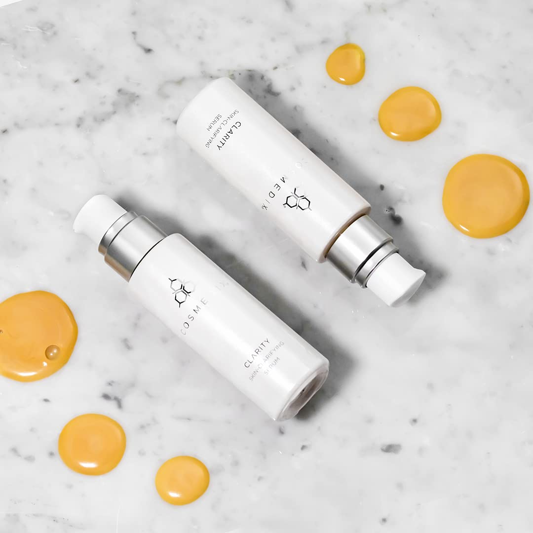 COSMEDIX Clarity Skin-Clarifying Serum - Moisturizing Facial Serum for Smoother, Clearer-Looking Skin & Natural Glow - Moisture-Rich Skin Care for Fine Lines & Uneven Skin Tone