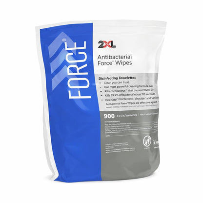 2XL Antibacterial Force Disinfecting Wipes – Bucket Refill Cleaning Wipe, 6" x 8", White – EPA Registered