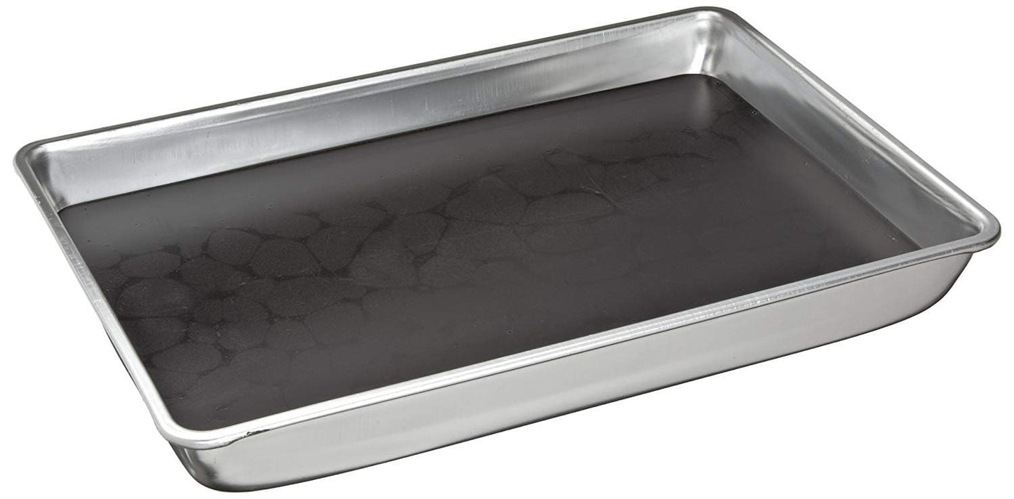 United Scientific™ Dissecting Pan, Aluminum, with Black Wax, 13" X 9.5" X 2"