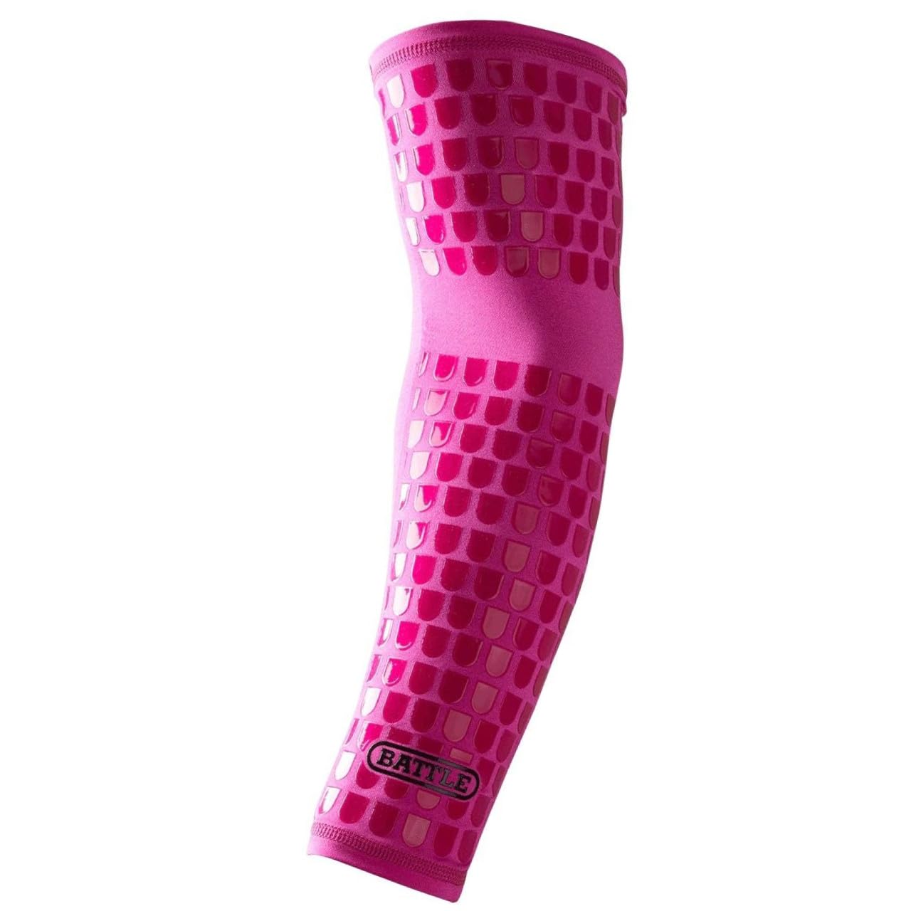 Battle Ultra-Stick Full Arm Sleeve – Compression Support Sleeves with Ultra-Tack Grip – Forearm and Elbow Protection, Single