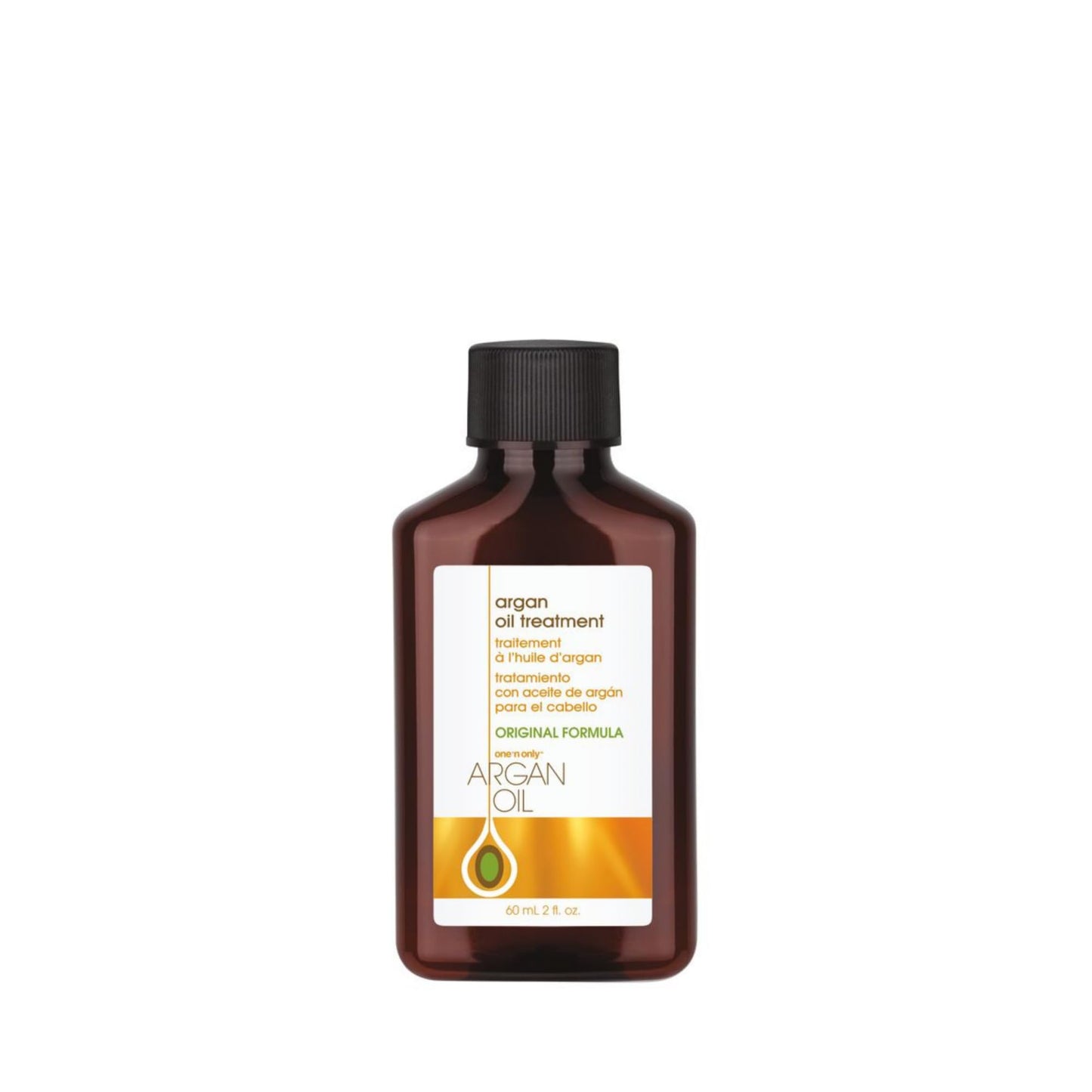 One 'n Only Argan Hair Oil, Lightweight, Non-Greasy Formula for All Types of Natural Hair, Wigs and Extensions. Adds Shine, Helps Tame Frizz 60 ml (2 oz) Convenient Travel