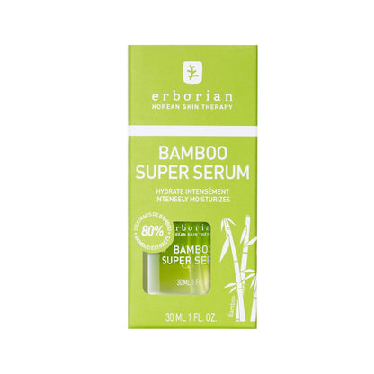Erborian Bamboo Super Serum - Hydrating Facial Serum with Hyaluronic Acid for Replenished, Moisturized & Radiant Skin- Long-Lasting Intense Hydration - Korean Skincare – 1 fl oz