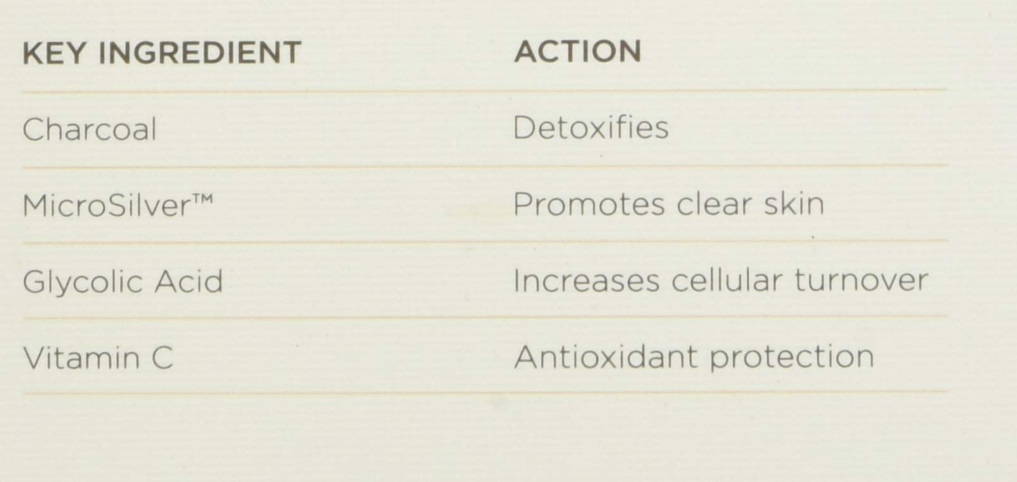 COLLEEN ROTHSCHILD Clarifying Detox Mask | Draws Out Pore-Clogging Impurities | Promotes Clear Skin | Formulated With Charcoal, Vitamin C & Glycolic Acid (1.7 fl oz)