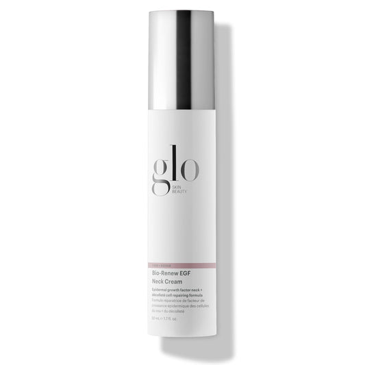 Glo Skin Beauty Bio-Renew EGF Neck Cream - Epidermal Growth Factor Neck + Décolleté Cell Repairing Formula, Reduce the Appearance of Wrinkles, Fine Lines Crepey & Sagging Skin