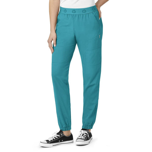 WonderWink Women's WonderWink PRO Slim Cargo Jogger Pant, Teal Blue, M T