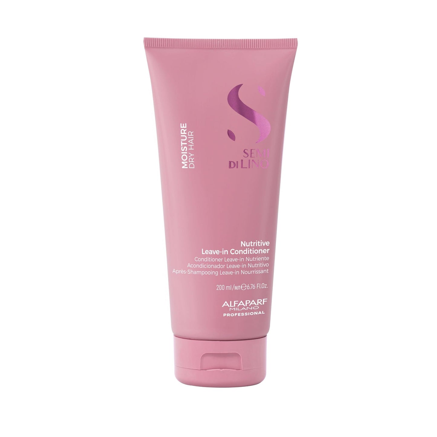 ALFAPARF MILANO Semi di Lino Moisture Nutritive Shampoo and Conditioner Set for Dry Hair - Sulfate Free Moisturizing Shampoo and Conditioner - Safe on Color Treated Hair - Adds Shine and Softness