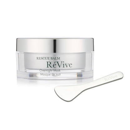 RéVive Rescue Balm Overnight Face Mask - Nourishing Facial Mask to Help Visibly Improve Signs of Stress & Restore Skin Vitality - Made with Peptides, Shea Butter & Aloe Vera to Soothe Skin (2.5 oz)