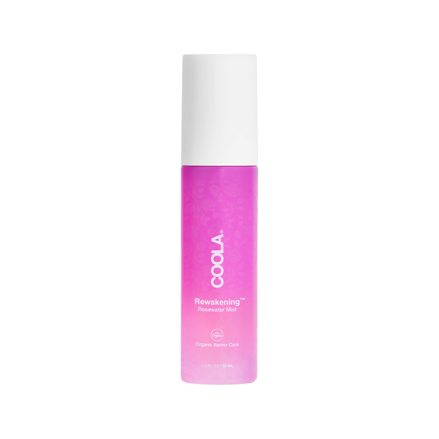 COOLA Organic Rewakening Rosewater Mist Face Spray, Dermatologist Tested Skin Barrier Protection with Ginseng & Green Tea Extract, Vegan and Gluten Free, 1.7 Fl Oz