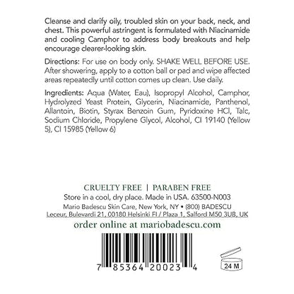 Mario Badescu Body Breakout Kit for Chest, Back and Shoulders, Includes A.H.A. Botanical Soap and Special Cleansing Lotion "O" Body Toner, Ideal for Combination or Oily Skin, 2 ct.