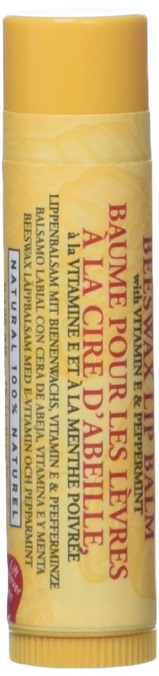 Burt's Bees Beeswax Lip Balm Tube, 15-Ounce Tubes (Pack of 4)