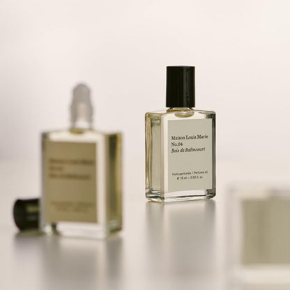Maison Louis Marie - No.04 Bois de Balincourt Natural Roll-On Perfume Oil | Luxury Clean Beauty + Non-Toxic Fragrance (0.5 fl oz | 15 ml)