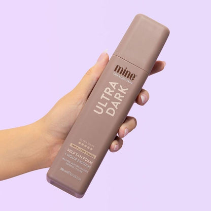 MineTan Dark Self Tanning Foams | Bronze Collection - Best Fake Tanner Mousse for a Deep Instant Bronzing Glow, 1 Hour Express, Face & Body, Ultra Hydrating Formula, Coconut Scented, 6.7 Fl Oz