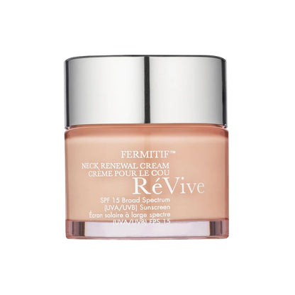 RéVive Fermitif Neck Renewal Cream - Neck and Décolletage Tightening Cream - Broad Spectrum SPF 15 Sunscreen - Anti-Aging, Reduces Fine Lines & Smooths Skin, 2.5 OZ