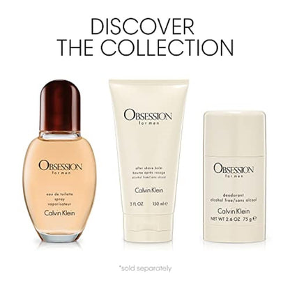 Calvin Klein Obsession Men's Deodorant – With Notes of Bergamot, Lavender, Sage, Musk & Sandalwood