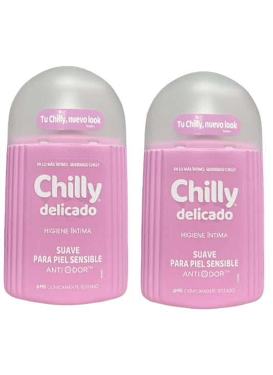Chilly:"Formula Lenitiva" ("Lenitive Formula") Delicate Intimate Cleanser 6.76 Fluid Ounce (200ml) Package (Pack of 2)