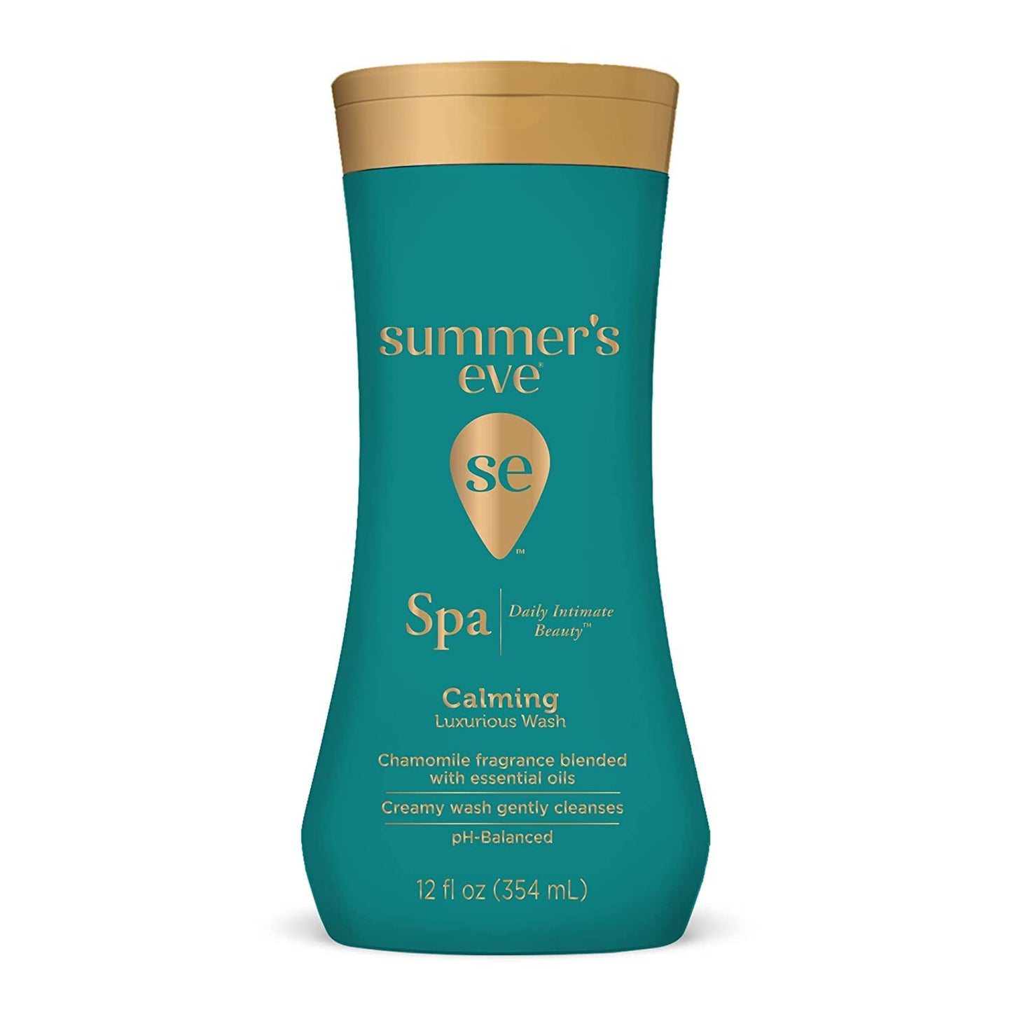 Summer's Eve Spa Daily Intimate Wash, Luxurious Cleansing Feminine Wash, Calming Chamomile pH-Balanced Wash, 12 Fl Oz Bottle (Pack of 3)
