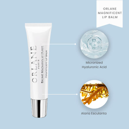 Orlane – Magnificent Lip Balm, Smoothing & Plumping Lip Care, Nourishing Formula with Butters & Oils, Deep Hydration, Velvet Finish, Protects Against Dryness, Day & Night Use