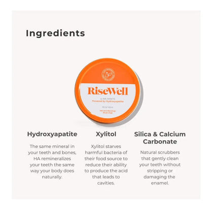 RiseWell a-HA Mint - Xylitol Mints for Dry Mouth - Hydroxyapatite Sugar Free Breath Mints - Promotes Remineralization, On-The-Go Oral Fresh Breath Mint, 30 Count