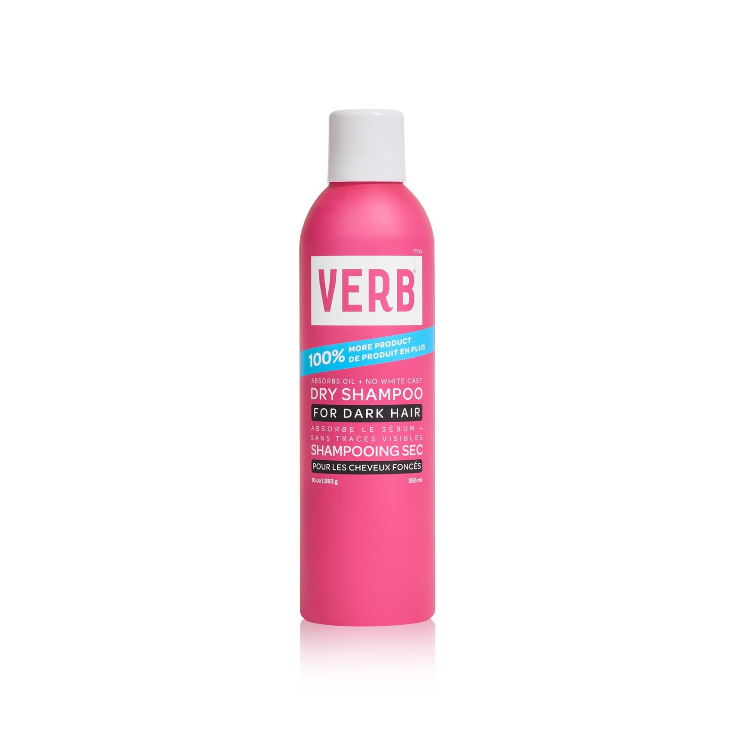 VERB Dry Shampoo Dark – Refresh, Absorb Oils + Extends Styles - Refreshing Dry Shampoo Spray for Dark Tones - Vegan, No Parabens or Harmful Sulfates