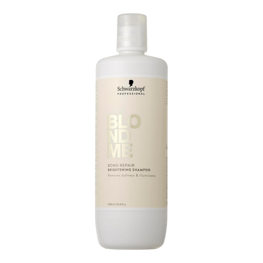 BlondMe Bond Repair Brightening Shampoo for Blonde Hair | Removes Build-Up and Impurities | Repairs, Hydrates, & Brightens Blonde, Lightened, & Grey Hair