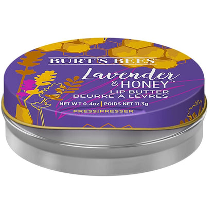 Burt's Bees 100% Natural Origin Lip Butter With Moisturizing Shea And Cocoa Butters, Lavender & Honey, 1 Tin