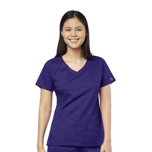 WINK Women's 4-Pocket Mock Wrap Top