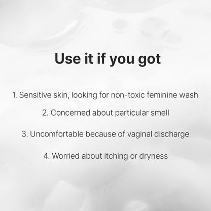 nudir pH Balancing Feminine Wash – Gentle Foaming Cleanser with Salvia Essential Oil | Mildly Acidic, Vegan, EWG Green Formula for Daily Care – 220g