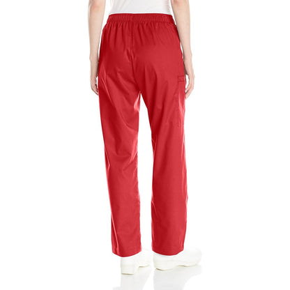 WonderWink Women's Pull-On Cargo Pant, Red, 3X-Large