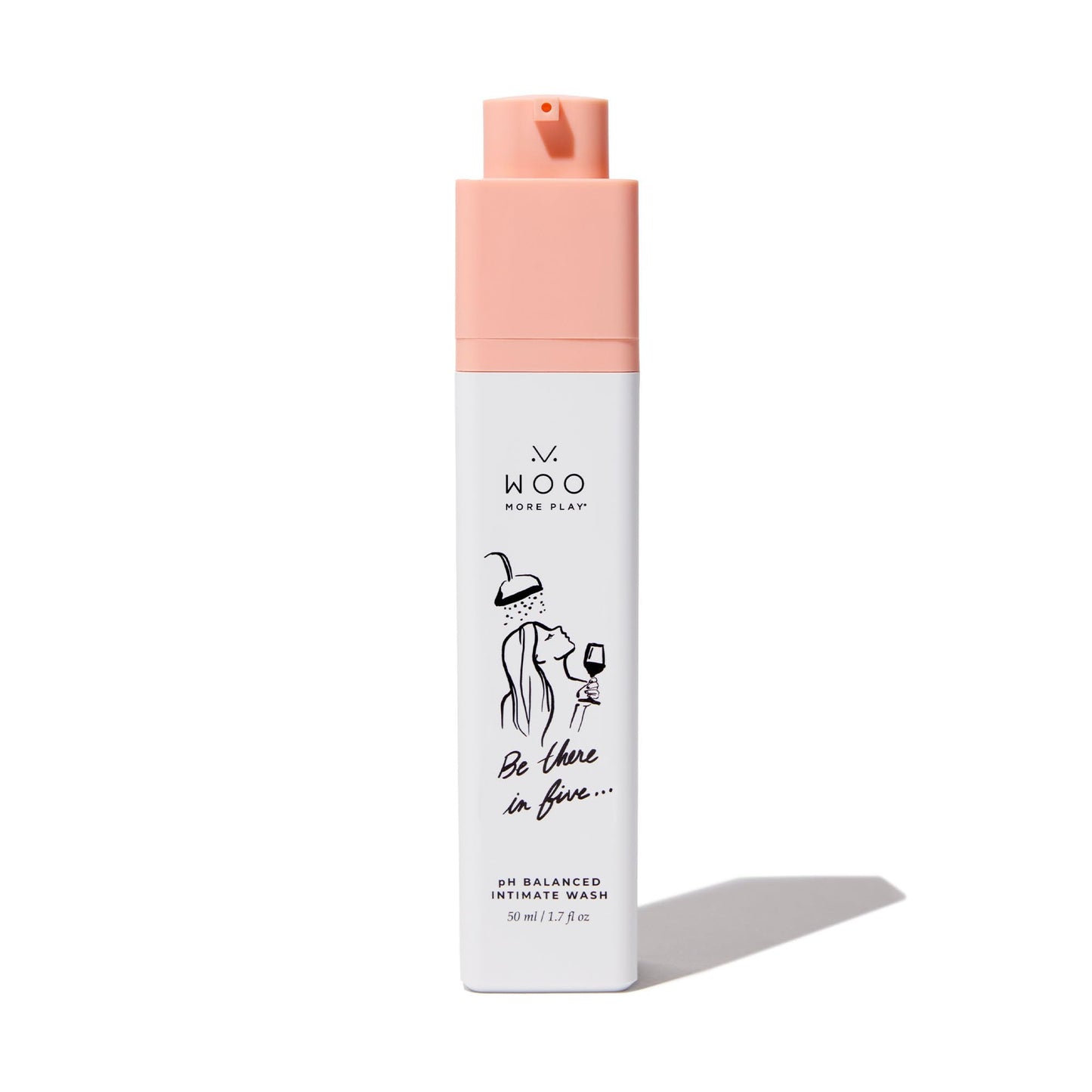 Woo More Play, Be There In Five, Feminine Wash, pH Balanced, Made With Natural Ingredients (Aloe, Calendula Extract, Matricaria Flower Extract) - 50 ml | 1.7 fl oz
