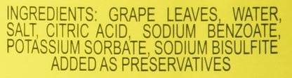California Grape Leaves -Orlando 2lb jar, DR.WT. 16oz