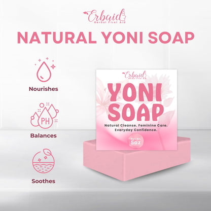 Yoni Soap – pH Balance Feminine Wash for Odor Control & Hydration – Gentle Yet Effective Vaginal Wash for Daily Intimate Hygiene – Natural Cleansing & Moisturizing Vagina Soap for Women, Made in USA