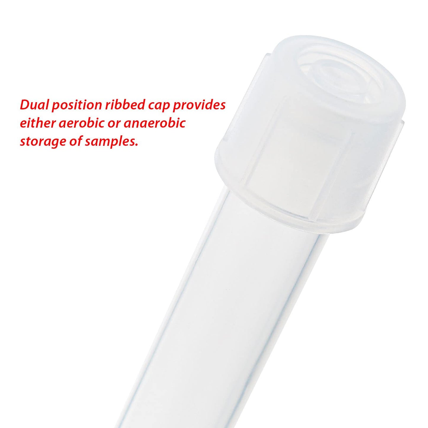 Globe Scientific 110406 Polypropylene Test Tube with Separate Dual Position Snap Cap, 5mL Capacity, 12mm Diameter, 75mm Height, Pack of 1000
