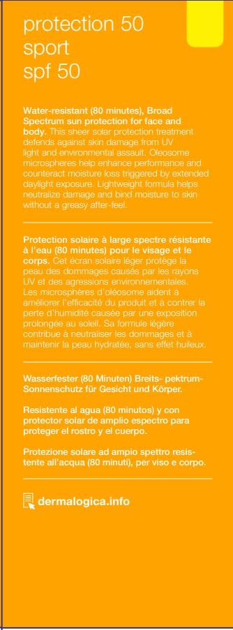 Dermalogica Protection 50 Sport Sunscreen SPF50 - Broad Spectrum Sunscreen Lotion for Face and Body, 5.3 Fl Oz