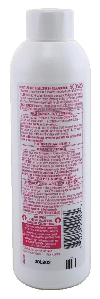 Loreal 20-Volume Creme Developer, AS SHOWN, 8 Fl Oz