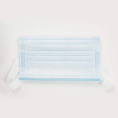 PPE201DMM001 Single Use Pullout Comfort Earloop Disposable Face Mask, Latex Free, Blue, Pack of 50