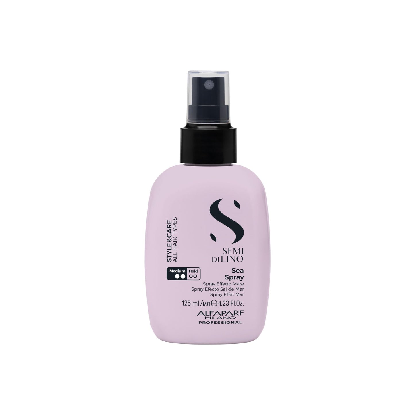 ALFAPARF MILANO Semi di Lino Style & Care Sea Spray - Medium Hold - Salt Spray for All Hair Types - Thermal Protection (4.23 fl oz / 125 ml)