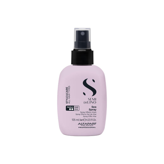 ALFAPARF MILANO Semi di Lino Style & Care Sea Spray - Medium Hold - Salt Spray for All Hair Types - Thermal Protection (4.23 fl oz / 125 ml)