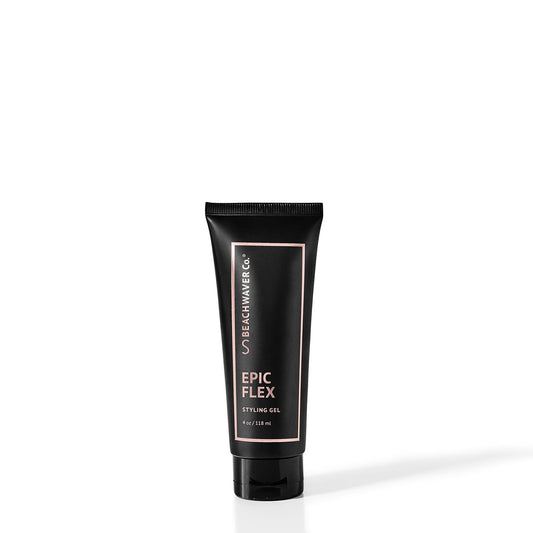 The Beachwaver Co. Epic Flex Styling Gel - Full Size (4 Oz) | Lightweight, Plant-Based Vegan Hair Gel w/Rice Protein & Botanicals | Flexible Hold, Frizz Control, Style Definition | Bali Beach Night