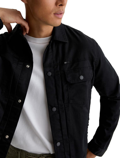 mens Sid Pleated Trucker Performance Jacket