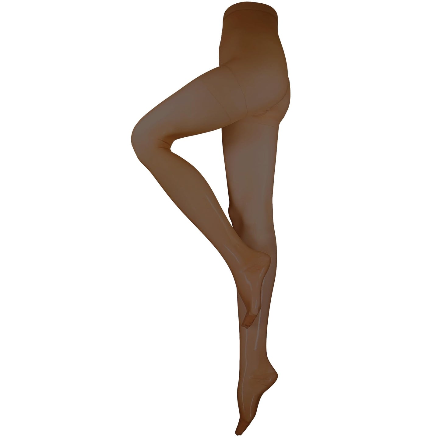 Truform 15-20 mmHg Compression Pantyhose, Sheer 20 Denier Women's Shaping Tights, Espresso, Queen Plus
