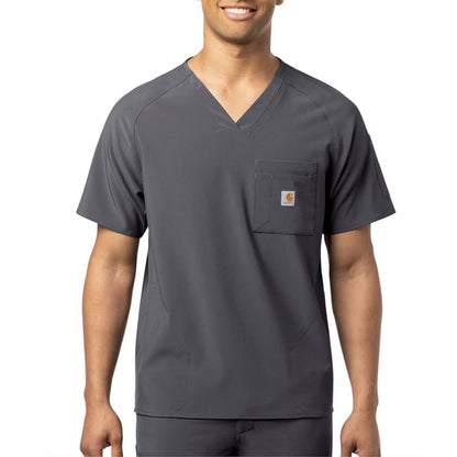 Carhartt Cross-Flex Scrubs for Men, Chest Pocket V-Neck Scrub Tops