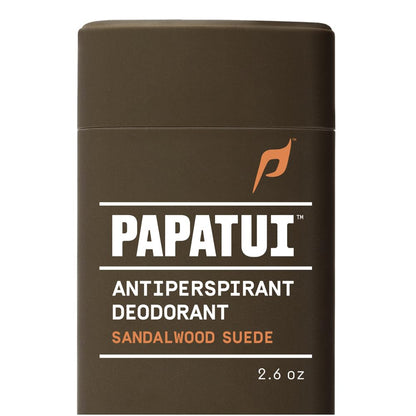 PAPATUI by Dwayne Johnson Triple Action Antiperspirant for Men | Sweat Control, Odor Neutralizer & Skin Nourishing | Sandalwood Suede | 2.6 oz